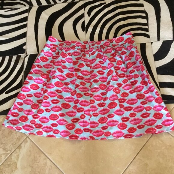 Modcloth Retrolicious lips print skirt size 3x new - Picture 4 of 4